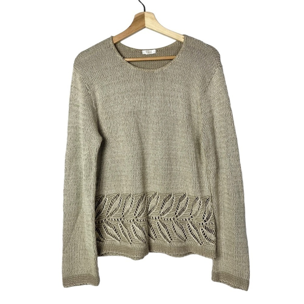 Boutique TWH Light Brown Knit Pullover Sweater M